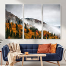 Autumn Forest Wall Art Canvas Print, Foggy Mountain by MyGreatCanvas | Canvas Wall Art Prints | Photo Prints & Wall Decor