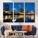 Austin Skyline Wall Art Canvas Print, Austin Downtown Night by MyGreatCanvas | Canvas Wall Art Prints | Photo Prints & Wall Decor