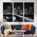 Austin Skyline Wall Art Canvas Print, Austin Downtown Night by MyGreatCanvas | Canvas Wall Art Prints | Photo Prints & Wall Decor