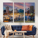 Baltimore Skyline Wall Art Canvas Print, Baltimore Downtown by MyGreatCanvas | Canvas Wall Art Prints | Photo Prints & Wall Decor