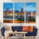 Baltimore Skyline Wall Art Canvas Print, Baltimore Downtown by MyGreatCanvas | Canvas Wall Art Prints | Photo Prints & Wall Decor
