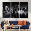Boston Wall Art Canvas Print, Boston City Downtown Night by MyGreatCanvas | Canvas Wall Art Prints | Photo Prints & Wall Decor