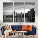 Chicago Wall Art Canvas Print, Chicago City Downtown Night by MyGreatCanvas | Canvas Wall Art Prints | Photo Prints & Wall Decor