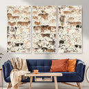 Farmhouse Longhorn Wall Art Canvas Print - Abstract Farm by MyGreatCanvas | Canvas Wall Art Prints | Photo Prints & Wall Decor