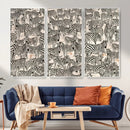 Abstract Zebra Wall Art Canvas Print for Farmhouse Decor by MyGreatCanvas | Canvas Wall Art Prints | Photo Prints & Wall Decor