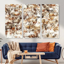 Farmhouse Bighorn Sheep Wall Art Canvas Print - Abstract by MyGreatCanvas | Canvas Wall Art Prints | Photo Prints & Wall Decor