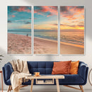 Beach Walk Wall Art Canvas Print – Soft Coastal Photography by MyGreatCanvas | Canvas Wall Art Prints | Photo Prints & Wall Decor
