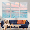 Ocean Wave Wall Art Canvas Print, Pastel Surf Seascape by MyGreatCanvas | Canvas Wall Art Prints | Photo Prints & Wall Decor