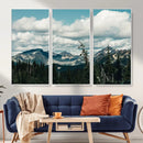 Mountain Forest Wall Art Canvas Print, Alpine Pine Tree by MyGreatCanvas | Canvas Wall Art Prints | Photo Prints & Wall Decor