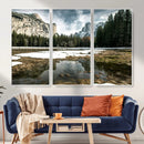 Yosemite Valley Mountain Wall Art Canvas Print, Granite by MyGreatCanvas | Canvas Wall Art Prints | Photo Prints & Wall Decor