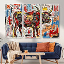 Texas Bull Wall Art Canvas Print, Abstract Graffiti Bull by MyGreatCanvas | Canvas Wall Art Prints | Photo Prints & Wall Decor