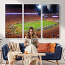 Clemson Football Stadium Wall Art Canvas Print, College