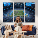 Detroit Lions Stadium Wall Art Canvas Print, Football Field