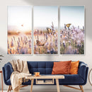 Lavender Field Wall Art Canvas Print, Butterfly Floral by MyGreatCanvas | Canvas Wall Art Prints | Photo Prints & Wall Decor