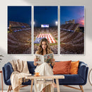 Oklahoma Sooners Memorial Stadium Wall Art Canvas Print,