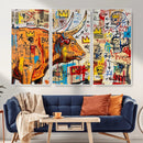 Basquiat Style Bull Graffiti Wall Art Canvas Print, Street by MyGreatCanvas | Canvas Wall Art Prints | Photo Prints & Wall Decor