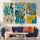 Basquiat Style Bird Bull Graffiti Wall Art Canvas Print, by MyGreatCanvas | Canvas Wall Art Prints | Photo Prints & Wall Decor
