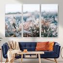 Frosted Fern Wall Art Canvas Print, Soft Winter Botanical by MyGreatCanvas | Canvas Wall Art Prints | Photo Prints & Wall Decor