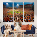 Clemson Tigers Memorial Stadium Wall Art Canvas Print