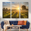 Sheep Wall Art Canvas Print – Rural Farm Animal Artwork by MyGreatCanvas | Canvas Wall Art Prints | Photo Prints & Wall Decor
