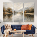 Abstract Landscape Wall Art Canvas Print, Modern Lake by MyGreatCanvas | Canvas Wall Art Prints | Photo Prints & Wall Decor