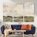 Muted Watercolor Hill Landscape Print — Beige Taupe Cloudy by MyGreatCanvas | Canvas Wall Art Prints | Photo Prints & Wall Decor
