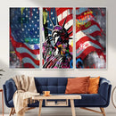 USA Statue of Liberty Graffiti Street Art Wall Art Canvas by MyGreatCanvas | Canvas Wall Art Prints | Photo Prints & Wall Decor