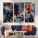 Graffiti Baseball Player Street Art Wall Art Canvas Print by MyGreatCanvas | Canvas Wall Art Prints | Photo Prints & Wall Decor