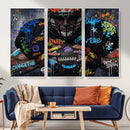 Graffiti American Football Player Street Art Wall Art Canvas by MyGreatCanvas | Canvas Wall Art Prints | Photo Prints & Wall Decor