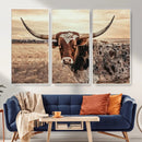 Texas Longhorn Wall Art Canvas Print – Western Cattle Ranch by MyGreatCanvas | Canvas Wall Art Prints | Photo Prints & Wall Decor