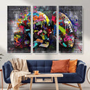 Graffiti American Football Helmet Street Art Wall Art Canvas by MyGreatCanvas | Canvas Wall Art Prints | Photo Prints & Wall Decor