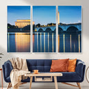 Washington DC Wall Art Canvas Print – Lincoln Memorial Night by MyGreatCanvas | Canvas Wall Art Prints | Photo Prints & Wall Decor