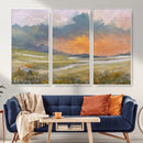 Mountain Sunset Wall Art Canvas Print Vintage Landscape by MyGreatCanvas | Canvas Wall Art Prints | Photo Prints & Wall Decor