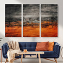 Black Orange Abstract Wall Art Canvas Print Modern Textured by MyGreatCanvas | Canvas Wall Art Prints | Photo Prints & Wall Decor