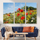 Wildflower Meadow Wall Art Canvas Print – Colorful Poppy and by MyGreatCanvas | Canvas Wall Art Prints | Photo Prints & Wall Decor