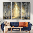 Abstract Birch Forest Wall Art Canvas Print – Modern Gold by MyGreatCanvas | Canvas Wall Art Prints | Photo Prints & Wall Decor