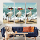 Funny Seagull Wall Art Canvas Print Beach Birds With by MyGreatCanvas | Canvas Wall Art Prints | Photo Prints & Wall Decor