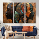 Abstract Afro American Women Wall Art Canvas Print by MyGreatCanvas | Canvas Wall Art Prints | Photo Prints & Wall Decor