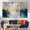 Blue Gold Abstract Large Framed Canvas Wall Art, Modern by MyGreatCanvas | Canvas Wall Art Prints | Photo Prints & Wall Decor