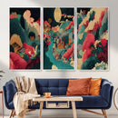 Colorful Japanese Landscape Print: Maximalist Panoramic Wall by MyGreatCanvas | Canvas Wall Art Prints | Photo Prints & Wall Decor