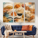 Geometric Boho Abstract Wall Art Canvas Print, Orange Blue by MyGreatCanvas | Canvas Wall Art Prints | Photo Prints & Wall Decor