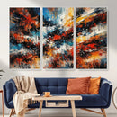 Lyrical Abstrac Wall Art Canvas Print, Orange Blue Abstract by MyGreatCanvas | Canvas Wall Art Prints | Photo Prints & Wall Decor