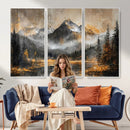 Mountain Lake Canvas Wall Art — Rustic Forest Landscape by MyGreatCanvas | Canvas Wall Art Prints | Photo Prints & Wall Decor