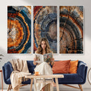 Tree Ring Triptych Canvas Wall Art — Set of 3 Wood Grain by MyGreatCanvas | Canvas Wall Art Prints | Photo Prints & Wall Decor