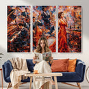 Jazz Band Canvas Wall Art — Jazz Club Singer Saxophone Print by MyGreatCanvas | Canvas Wall Art Prints | Photo Prints & Wall Decor