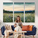 Wildflower Meadow Oil Painting Canvas — Daisy Lavender by MyGreatCanvas | Canvas Wall Art Prints | Photo Prints & Wall Decor