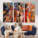 African American Jazz Singer Canvas Art — Red Dress Black by MyGreatCanvas | Canvas Wall Art Prints | Photo Prints & Wall Decor