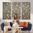 Flying Birds Canvas Wall Art, Vintage Bird Flock Pattern by MyGreatCanvas | Canvas Wall Art Prints | Photo Prints & Wall Decor