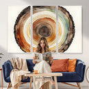 Natural Wood Slice Wall Art Canvas Print, Tree Ring Wall by MyGreatCanvas | Canvas Wall Art Prints | Photo Prints & Wall Decor