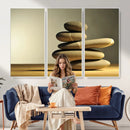 Zen Stone Wall Art Canvas Print, Balanced Rock Stack Framed by MyGreatCanvas | Canvas Wall Art Prints | Photo Prints & Wall Decor
